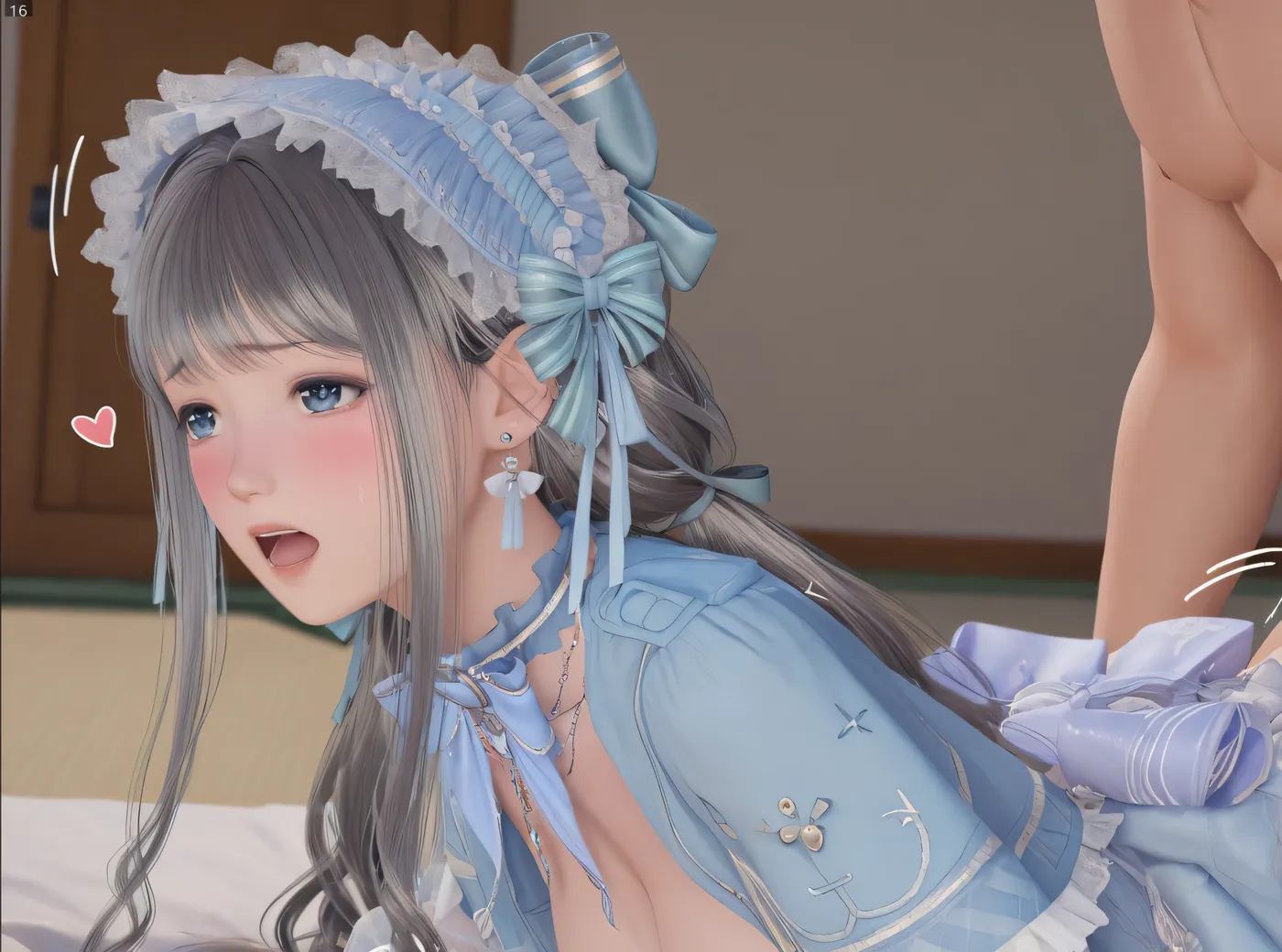 H3212 无限暖暖蓝色金蔷薇Lolita [新作/2G]